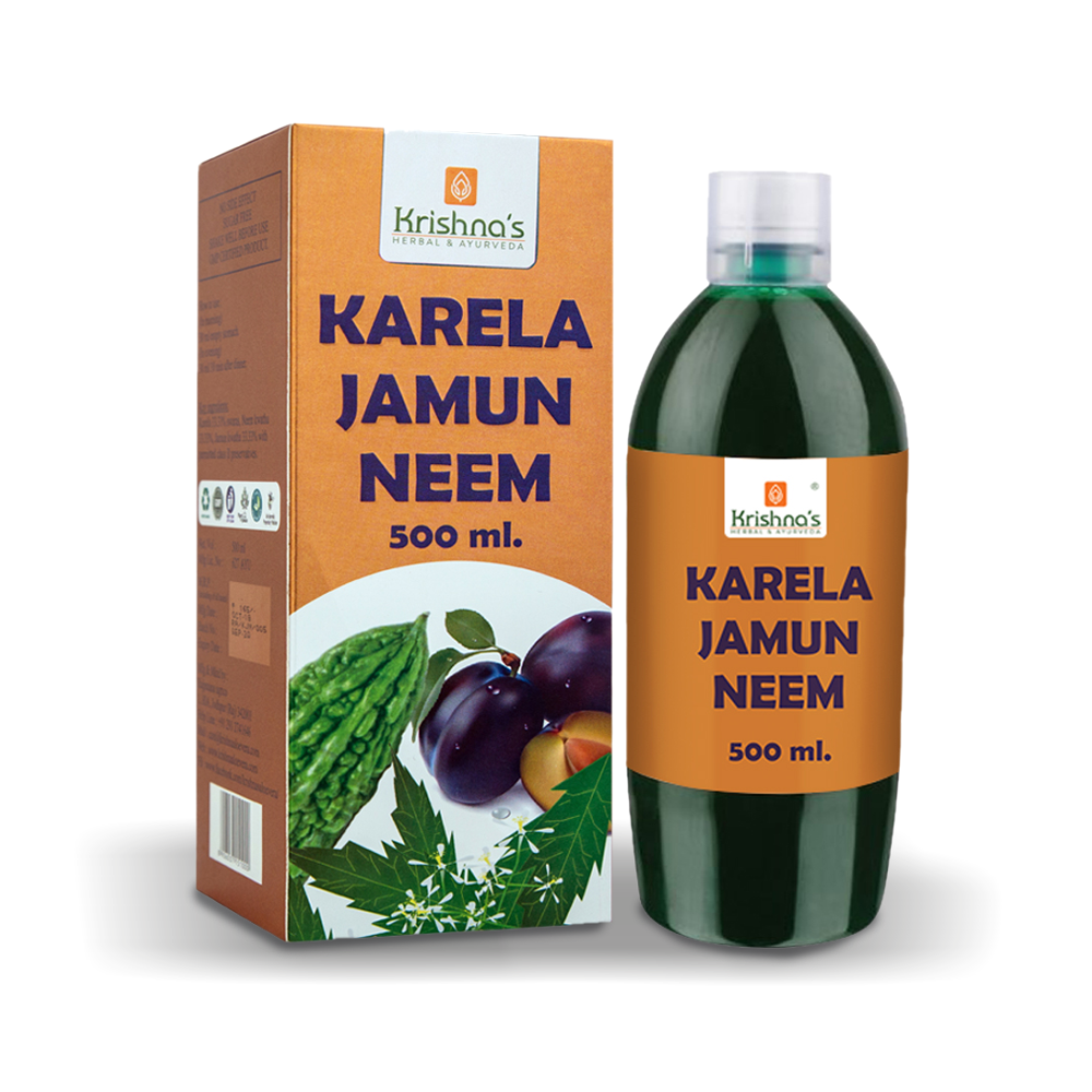 Buy Krishna Herbal Karela Jamun Neem Mix Juice Online At Best Price In